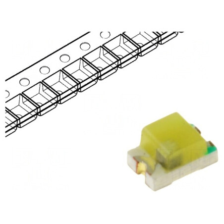 LED Alb Rece 350÷550mcd 120° 20mA 3÷4VDC 0805 cu Clipire | Electronic-mag.ro | Componente Electronice