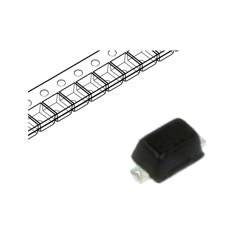 Diodă TVS 130W 7,5V 12A bidirecțională SOD523 ESD | Electronic-mag.ro | Componente Electronice