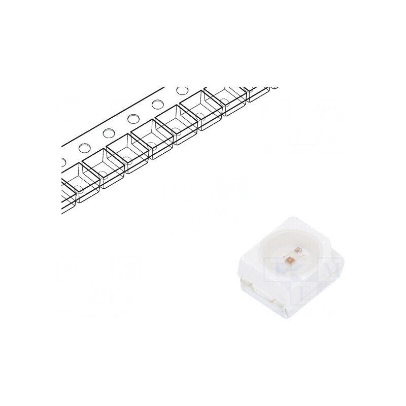 LED SMD 3528 PLCC2 Roșie 20mA 120° 3,5x2,8x1,9mm | Electronic-mag.ro | Componente Electronice