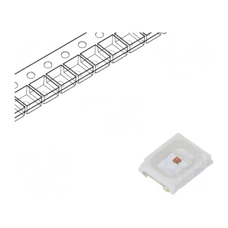 LED SMD 2835 galben PLCC2 5÷8lm 2,8x3,5x0,8mm 120° 1,8÷2,5V | Electronic-mag.ro | Componente Electronice