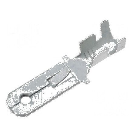 Terminal plat 6,3mm 0,8mm tată pentru cablu 2÷3,5mm² crimpat | Electronic-mag.ro | Componente Electronice