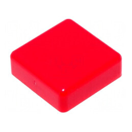 Tastă pătrată roșie 12x12 mm | Electronic-mag.ro | Componente Electronice