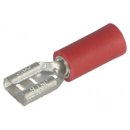 Terminal plat 4,8mm mamă crimpat pentru cablu 0,5÷1,5mm² | Electronic-mag.ro | Componente Electronice