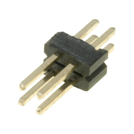 Conector şir pini tată 4 pini 1,27mm THT | Electronic-mag.ro | Componente Electronice