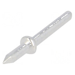 Vârf pin lipire THT argintat alamă Ø 1mm 10mm | Electronic-mag.ro | Componente Electronice