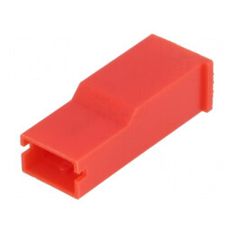 Carcasă terminală mamă clichet 6,3mm roșie | Electronic-mag.ro | Componente Electronice