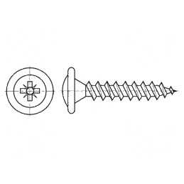 Şuruburi pentru lemn 3,5x35mm Cap buton Pozidriv PZ2 pentru plăci PAL | Electronic-mag.ro | Componente Electronice