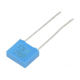 Condensator poliester 0,1uF 40VAC 63VDC 5mm ±5% -55÷125°C | Electronic-mag.ro | Componente Electronice