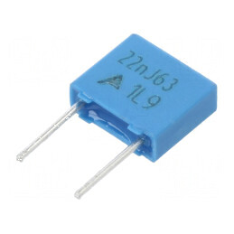 Condensator poliester 0,022uF 40VAC 63VDC 5mm ±5% THT | Electronic-mag.ro | Componente Electronice