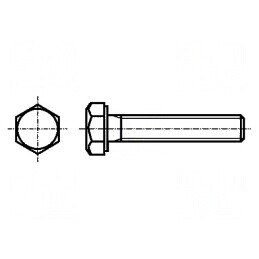 Șurub hexagonal M3x20 din poliamidă DIN 933 | Electronic-mag.ro | Componente Electronice