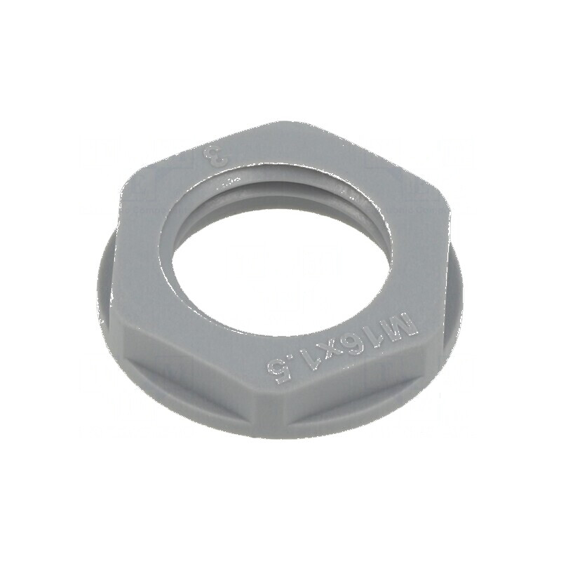 Piuliță M16 poliamidă 22mm gri metrică 1,5 | Electronic-mag.ro | Componente Electronice Piuliță M16 poliamidă 22mm gri metrică 1,5 | Electronic-mag.ro | Componente Electronice