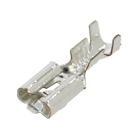 Terminal plat 4,8mm mamă 0,5-1,5mm² crimpat pe cablu | Electronic-mag.ro | Componente Electronice
