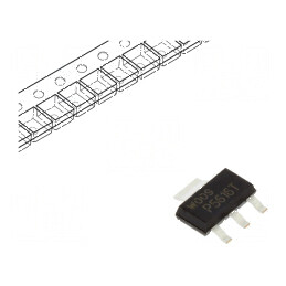 Tranzistor NPN bipolar 80V 1A SC73 SOT223 | Electronic-mag.ro | Componente Electronice