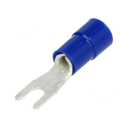 Vârf furcă M3 3,2mm pentru cablu 1,5-2,5mm² izolată | Electronic-mag.ro | Componente Electronice