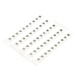 Marcaj alb 5mm 11-20 orizontale | Electronic-mag.ro | Componente Electronice