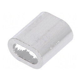 Inel de prindere din aluminiu pentru cabluri Ø2mm L7mm | Electronic-mag.ro | Componente Electronice