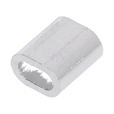 Inel de prindere din aluminiu pentru cabluri Ø2mm L7mm | Electronic-mag.ro | Componente Electronice