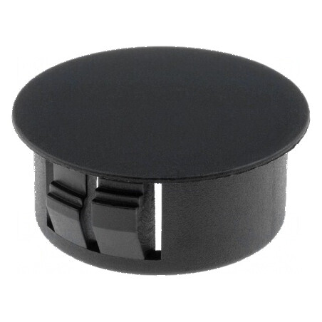Capac de protecție poliamidă gros perete 3,3mm H: 11mm negru | Electronic-mag.ro | Componente Electronice