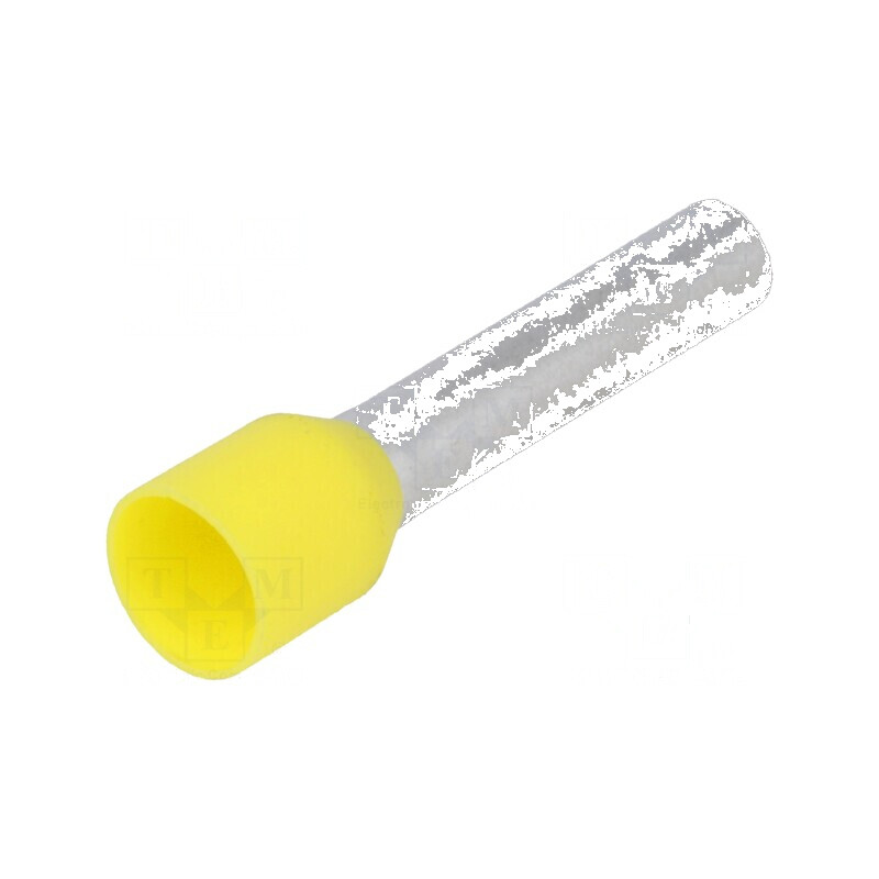 Vârf tub capăt izolat cupru 6mm2 18mm cositorit crimpat | Electronic-mag.ro | Componente Electronice