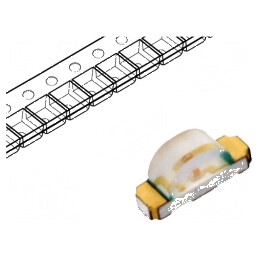 LED SMD 1204 verde 4,5-15mcd 3,2x1,5x1mm 130° 20mA 572nm | Electronic-mag.ro | Componente Electronice