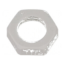 Piuliță M12 poliamidă 5mm, Cheie 17mm, gri, -40÷100°C | Electronic-mag.ro | Componente Electronice