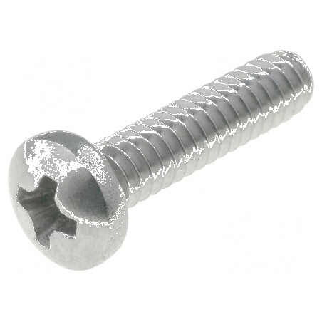 Şurub UNC 4-40x12,7 mm cu cap rotund Phillips PH1 | Electronic-mag.ro | Componente Electronice