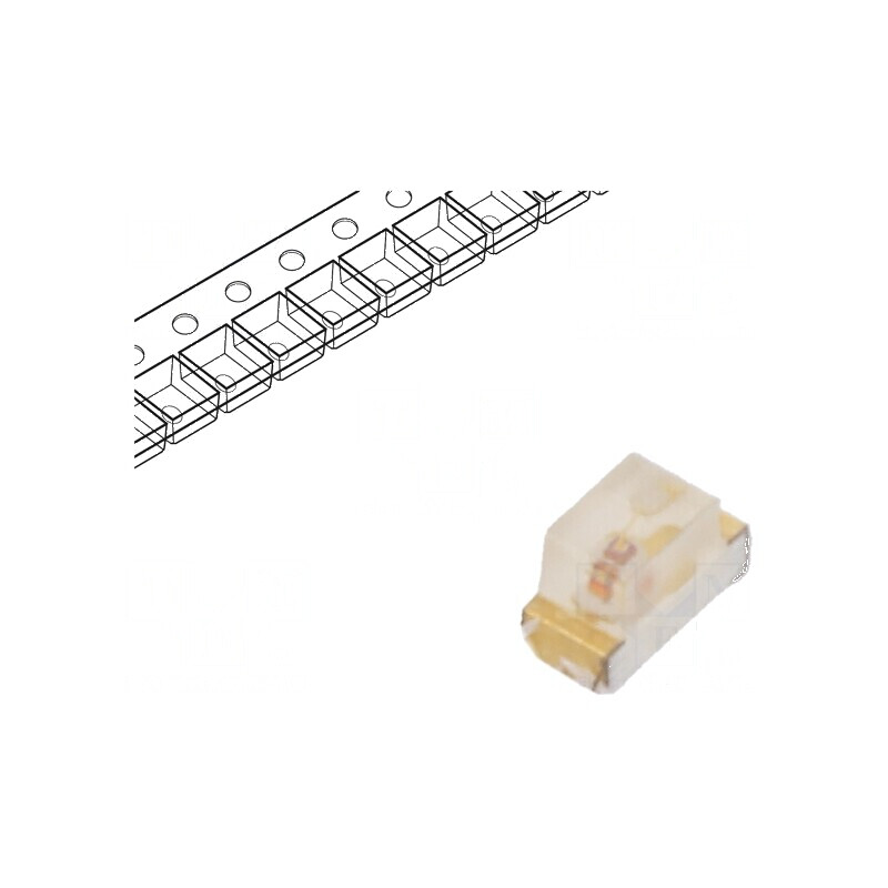 LED SMD 0603 roșie 3-15mcd 1,6x0,8x1,1mm 120° 20mA 617nm | Electronic-mag.ro | Componente Electronice