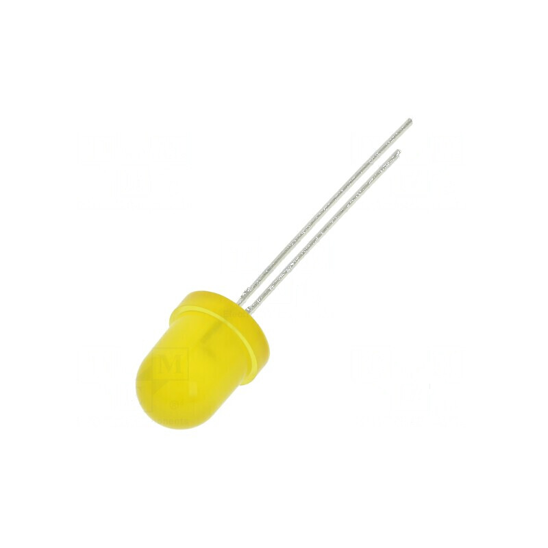 LED galben 8mm 350mcd 60° convex | Electronic-mag.ro | Componente Electronice