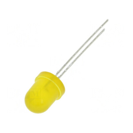 LED galben 8mm 350mcd 60° convex | Electronic-mag.ro | Componente Electronice
