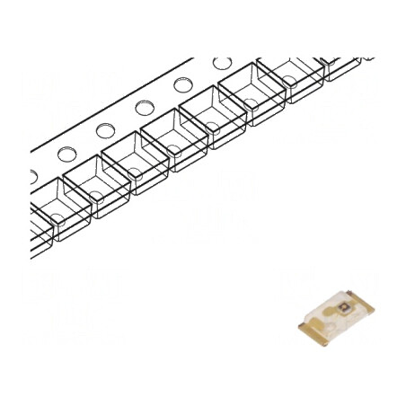 LED SMD 0603 galben 55-120mcd 1,6x0,8x0,25mm 120° 20mA 75mW | Electronic-mag.ro | Componente Electronice