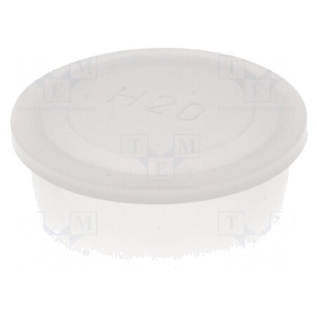 Obturator Corp Semitransparent 36,7mm Diametru, 12mm Înălțime LDPE | Electronic-mag.ro | Componente Electronice