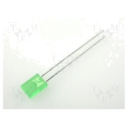 LED dreptunghiular verde 5x2mm 2÷8mcd 20mA 110° | Electronic-mag.ro | Componente Electronice