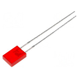 LED dreptunghiular 5x2mm roșu 20mA 110° | Electronic-mag.ro | Componente Electronice