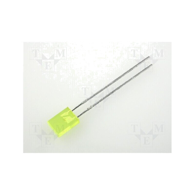 LED dreptunghiular galben 5x2mm 2÷8mcd 110° 20mA | Electronic-mag.ro | Componente Electronice