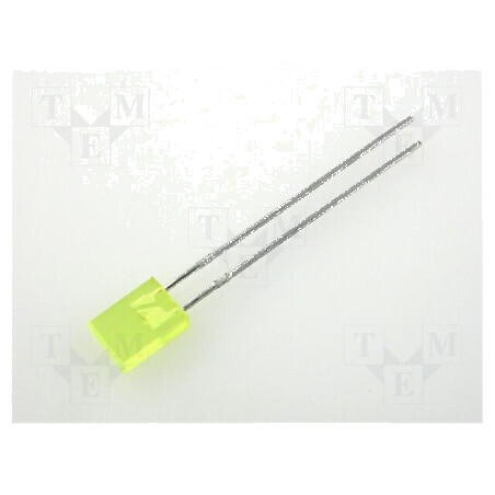 LED dreptunghiular galben 5x2mm 2÷8mcd 110° 20mA | Electronic-mag.ro | Componente Electronice