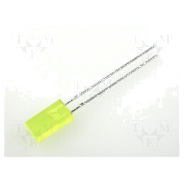 LED dreptunghiular galben 5x2,5mm 110° 20mA | Electronic-mag.ro | Componente Electronice
