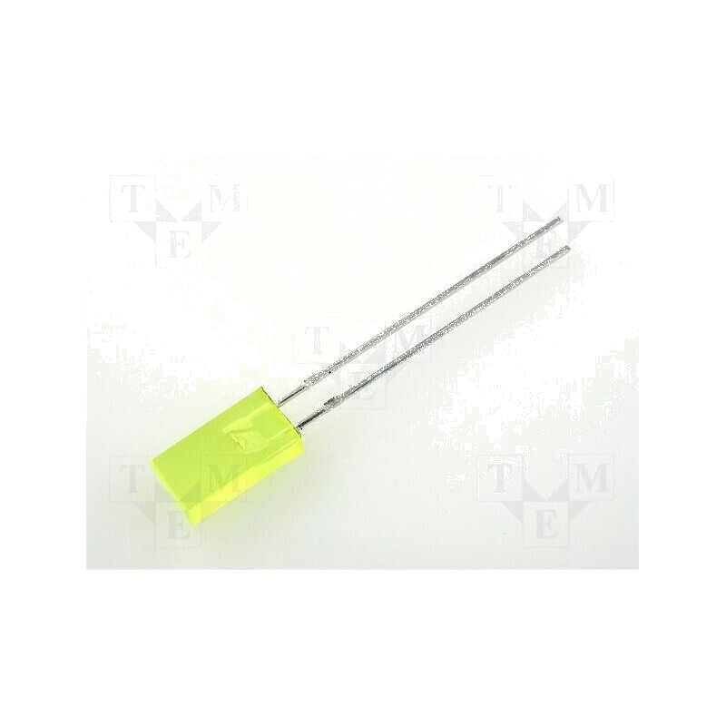 LED dreptunghiular galben 5x2,5mm 110° 20mA | Electronic-mag.ro | Componente Electronice LED dreptunghiular galben 5x2,5mm 110° 20mA | Electronic-mag.ro | Componente Electronice