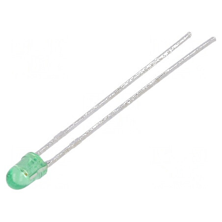 LED 3mm Verde 4÷12mcd 30° Convex | Electronic-mag.ro | Componente Electronice