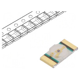 LED SMD 1206 galben 28-450mcd 3,2x1,6x0,6mm 130° 1,6-2,4V | Electronic-mag.ro | Componente Electronice