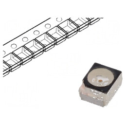 LED SMD 3528 PLCC2 galben 1,15-3,8lm 450-1400mcd 120° 20mA | Electronic-mag.ro | Componente Electronice