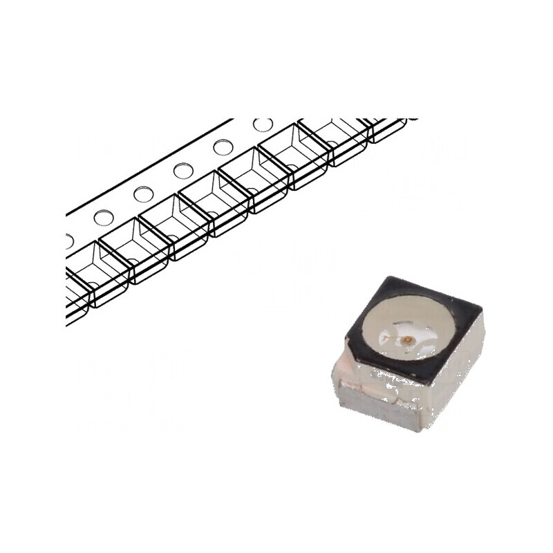 LED SMD 3528 PLCC2 galben 1,15-3,8lm 450-1400mcd 120° 20mA | Electronic-mag.ro | Componente Electronice