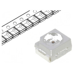 LED SMD 3528 roșu PLCC2 240-350mcd 3,5x2,8x1,4mm 120° 20mA | Electronic-mag.ro | Componente Electronice