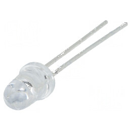 Emițător IR 5mm transparent 60mW 8° λp max 940nm THT 100mA | Electronic-mag.ro | Componente Electronice
