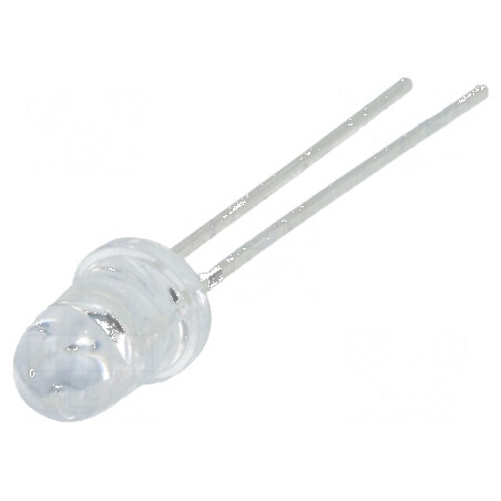 Emițător IR 5mm transparent 60mW 8° λp max 940nm THT 100mA | Electronic-mag.ro | Componente Electronice