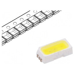 Bec LED SMD 3014 alb rece 2000-3000mcd 5000-6000K 120° 20mA | Electronic-mag.ro | Componente Electronice