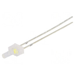 Bec LED 2mm alb rece cu clipire 90° 20mA difuz 3÷5V | Electronic-mag.ro | Componente Electronice