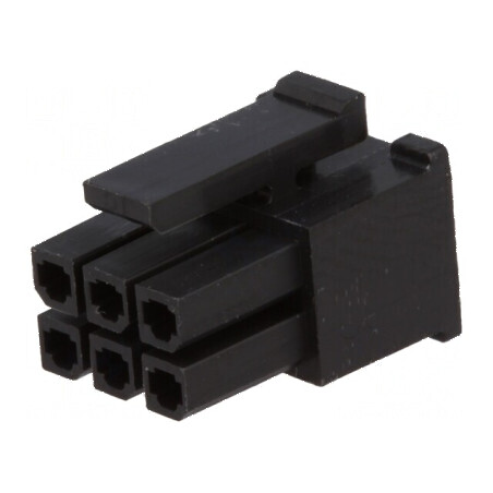 Conector cablu-placă mufă mamă 3mm PIN 6 fără contacte 5A | Electronic-mag.ro | Componente Electronice