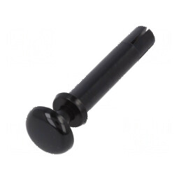 Diblu poliamidă 66 UL94V-2 Ø4mm negru | Electronic-mag.ro | Componente Electronice