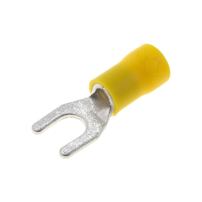 Vârf furcă M5 Ø 5,3mm pentru cablu 4÷6mm2 izolată | Electronic-mag.ro | Componente Electronice Vârf furcă M5 Ø 5,3mm pentru cablu 4÷6mm2 izolată | Electronic-mag.ro | Componente Electronice