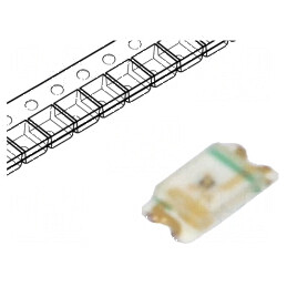 LED SMD 0603 galben-verde 10-25mcd 2,2V 20mA 1,6x0,8x0,36mm | Electronic-mag.ro | Componente Electronice